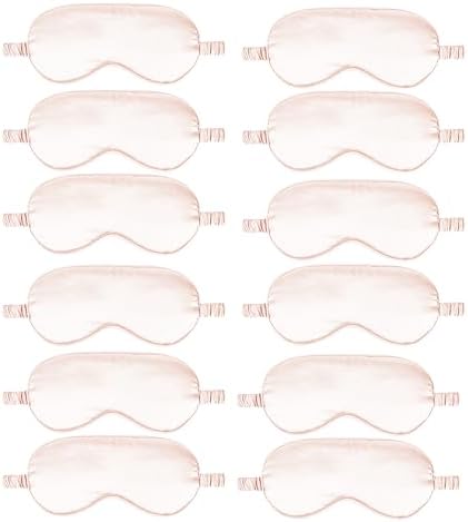 12PACK Silky Sleep Masks Satin Eye Mask Silk Eyes Cover by WJingYiJia