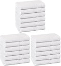 Towel and Linen Mart 100% Cotton White 18 Pack Bath Towel Set, Quick Dry, Super Absorbent, Light Weight, Soft Feel for Hotel, Spa and Bathroom (27 X 54) (White, 27 x 54 18 Pack) by T+%26+L+Towel+and+Linen+Mart