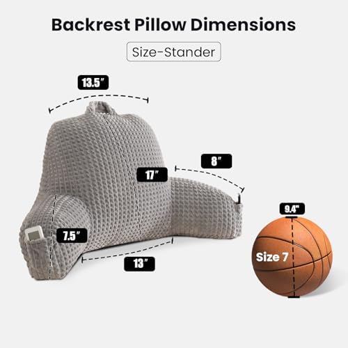 Reading Pillow with Arms for Sitting in Bed - Image 3