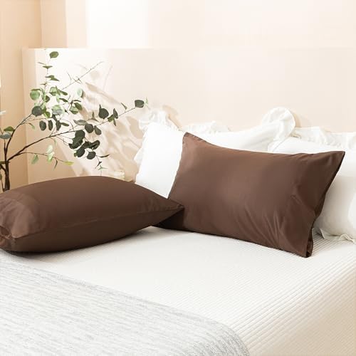 TELUS Pillow Cases Queen Size 2 Pack, Bamboo Rayon Pillowcase - Image 7
