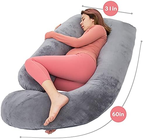 60in Full Body Pillow | Nursing, Maternity and Pregnancy Pillow | Extra Large U - Image 3