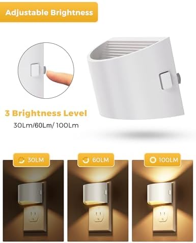 L LOHAS LED Night Lights Plug into Wall, Dimmable Night Light 2 Pack - Image 5