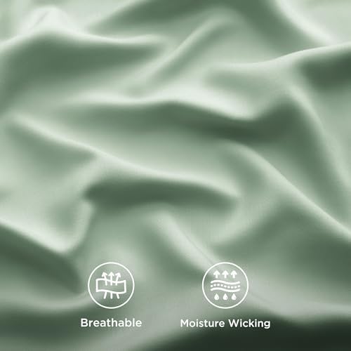 Bedsure PureWoven 100% Rayon Derived from Bamboo, Twin XL Sheets, 3 Pieces - Image 4