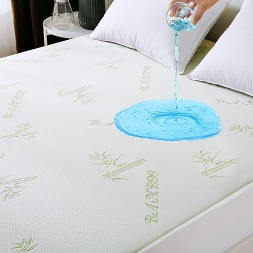 MUXHOMO Premium 100% Waterproof Queen Size Mattress Protector, Breathable by MUXHOMO