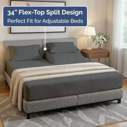 Flex Top Split Head King 4 Piece Sheet Set - Image 4