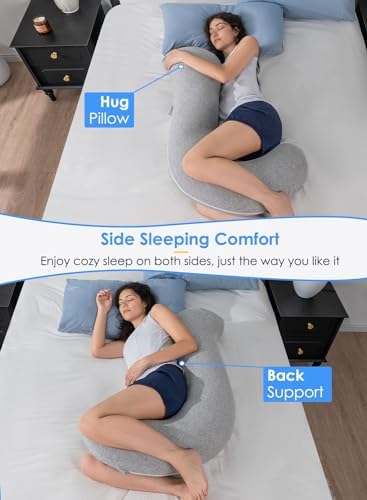 QUEEN ROSE Body Pillow for Side Sleepers, Cooling S Shaped Hug Pillow - Image 4