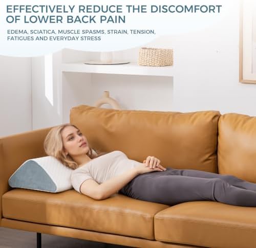 Knee Wedge Pillow 6.3'' for Post-Surgery Recovery-Leg Elevation Support for - Image 6