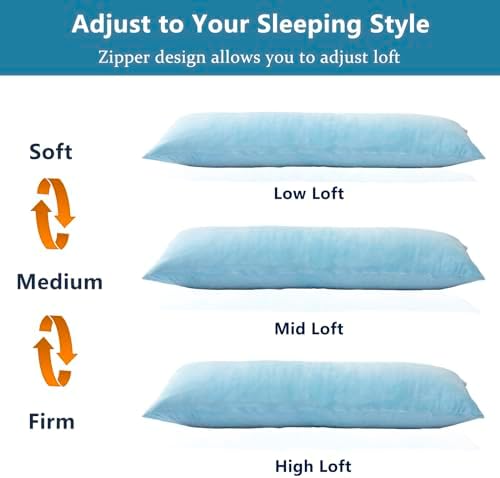 1 MIDDLE ONE Body Pillow, Memory Foam Body Pillows - Image 6