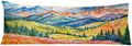 Maximalist Mountain Floral Body Pillow Covers 20x54, Mountain Home Decor by Exqcom