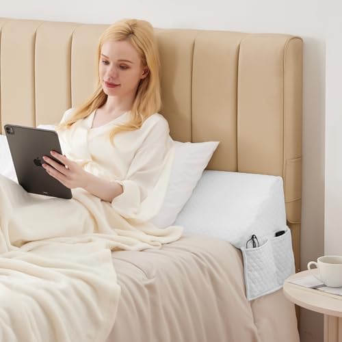 MEGCXIT Queen Bed Wedge Pillow for Headboard - Image 6