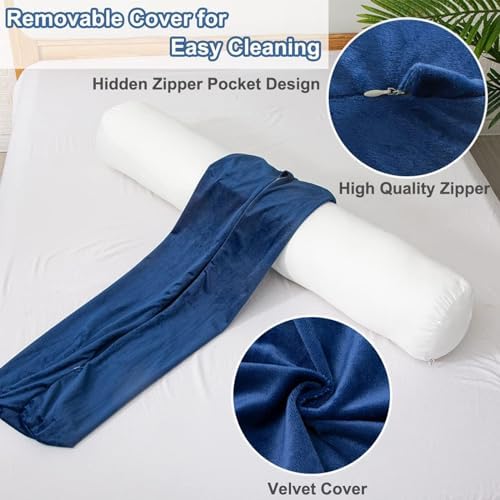 1 MIDDLE ONE Body Pillow, Memory Foam Round Body Pillows - Image 4