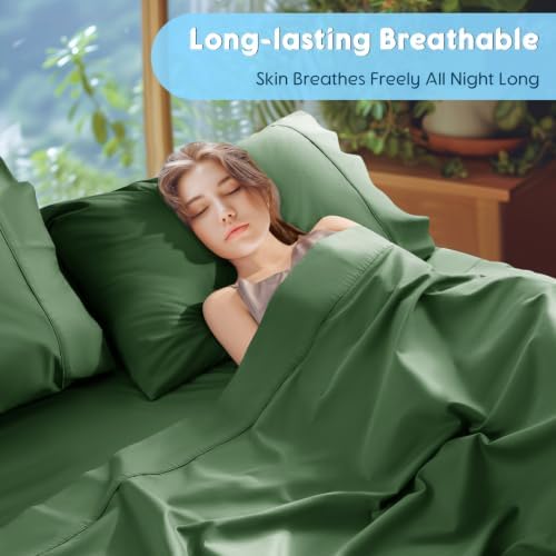 SONORO KATE 1000 Series 100% Egyptian Cotton King Sheets, Extra Deep Pocket - Image 6