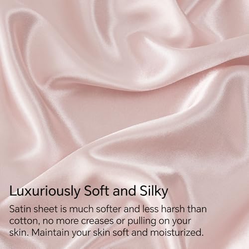 BEDELITE Satin Sheets Twin Size Bed Set, 3 Pieces - Image 3