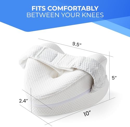 Memory Foam Knee Pillow for Side Sleepers Hip Pain - Image 2
