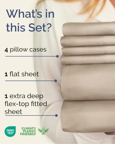 Extra Deep Flex Top Split Head King Sheet Set - Image 2