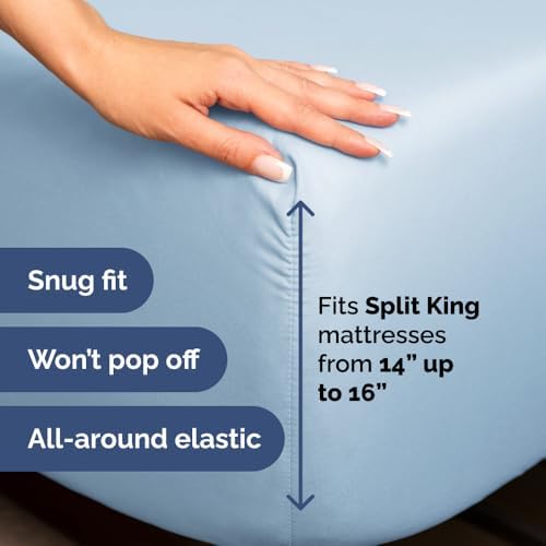 Flex Top Split Head King 4 Piece Sheet Set - Image 4