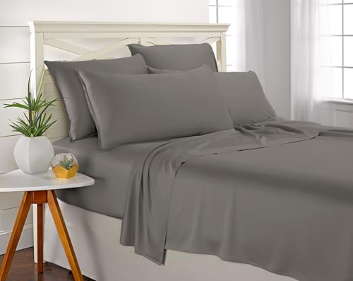 Pure Bamboo Twin Sheets, Genuine 100% Organic Viscose Derived from Bamboo Bed - Image 5