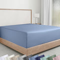 Soft Natural 100% Cotton Sateen Queen Fitted Sheet Deep Pocket by CaliforniaDesignDen