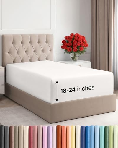 CGK Linens Deep Twin XL Fitted Sheet by CGKUnlimited