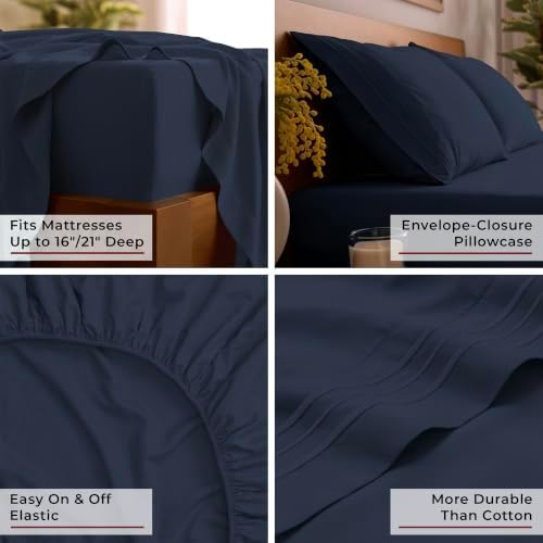 Mellanni Iconic 5-Piece, Ultra Soft Sheet Set - Image 5