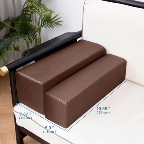 2 Pack Couch Arm Rest Pillow, High Density Foam Armrest Cushion, Removable & - Image 4