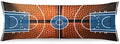 Basketball Body Pillow Cover Basketball Court Sports Playground Pattern Floor by KENADVI