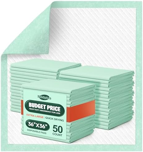 MILDPLUS Disposable Bed Pads 36'' X 36'' Heavy Duty Underpads Extra Large by MILDPLUS