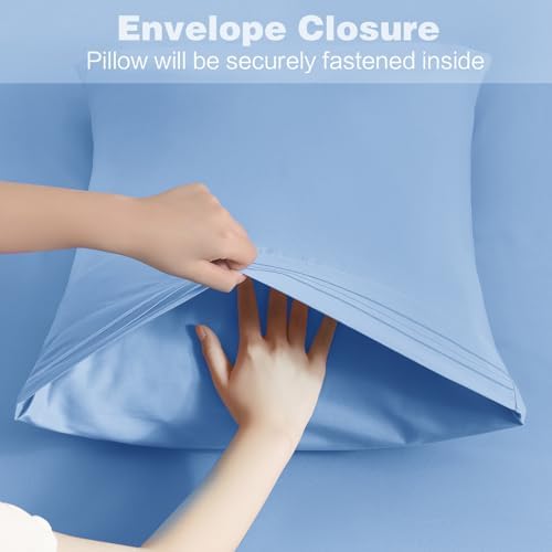 Horbaunal Microfiber Pillowcases Queen Size, 2 Pack - Image 5