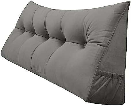 Peachwell Handmade Headboard Pillow- Triangular Wedge Support Large Bolster by PEACHWELL