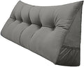 Peachwell Handmade Headboard Pillow-King Size Wedge Support Large Bolster by PEACHWELL