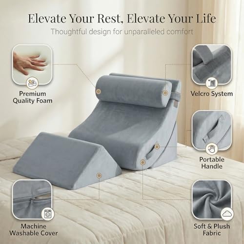 Axelrod Orthopedic Bed Wedge Pillow Set, Post Surgery Foam - Image 5