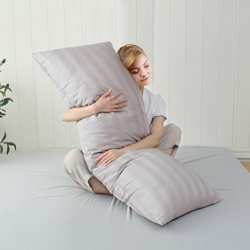 100% Cotton Zippered Body Pillow Protectors 1 Pack - Image 2
