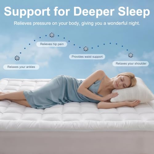 Twin Mattress Topper, Mattress Pad - Image 2