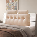 Velvet Triangular Headboard Wedge Pillow by Unknown
