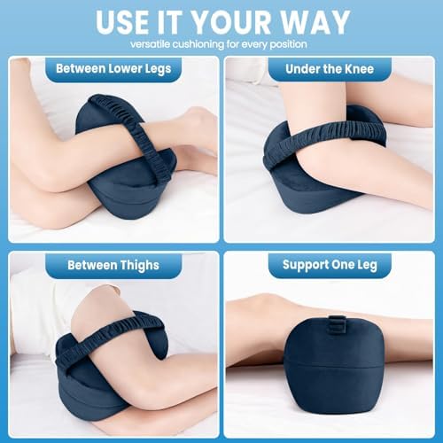 Memory Foam Knee Leg Pillow for Side Sleepers - Image 5