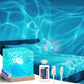 Ocean Wave Lights Projector Rechargeable, Touch Cube Color Changing Light with 16 Colors 4 Modes Dimmable Cordless Mood Lamp for Shower, Ambient Lighting for Bedroom and Bathroom by Unknown