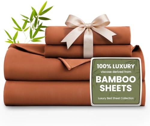 Love's cabin 3 Piece Twin XL Sheet Set, 100% Rayon Derived from Bamboo by Lovescabin