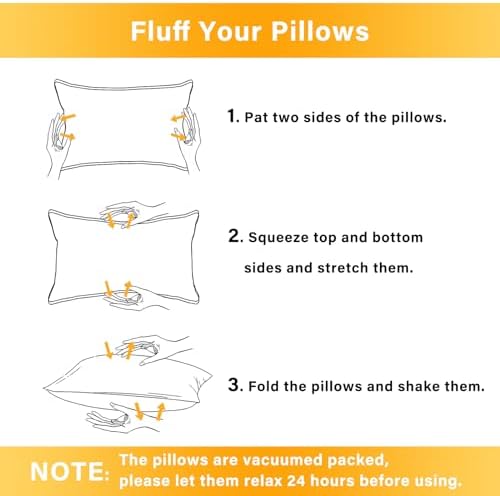 1 MIDDLE ONE 2 Pack Small Pillow, Memory Foam Mini Pillow 11 X 7 Inches - Image 7