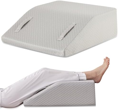 Ruqmuis Leg Elevation Pillow for After Surgery, 10inch Foam Leg Elevating by Ruqmuis