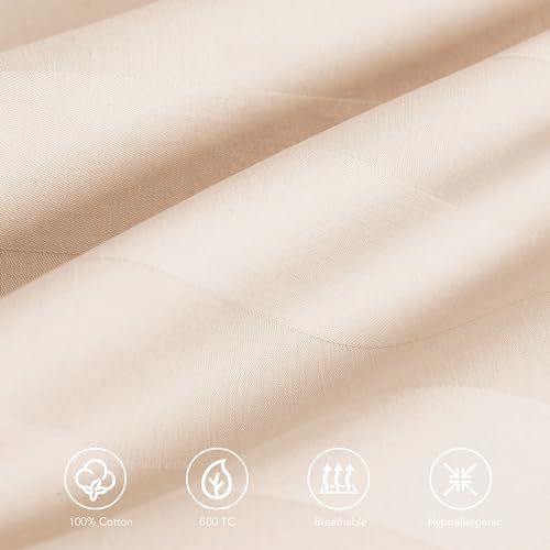 100% Egyptian Cotton Body Pillow Cover Long Pillow Case 600 Thread Count - Image 2