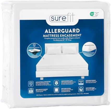 SureFit Twin Size Mattress Protector, Zippered Encasement, 100% Waterproof by SureFitInc