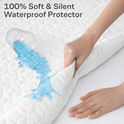 100% Waterproof Noiseless & Breathable Full Size Mattress Protector - Image 2