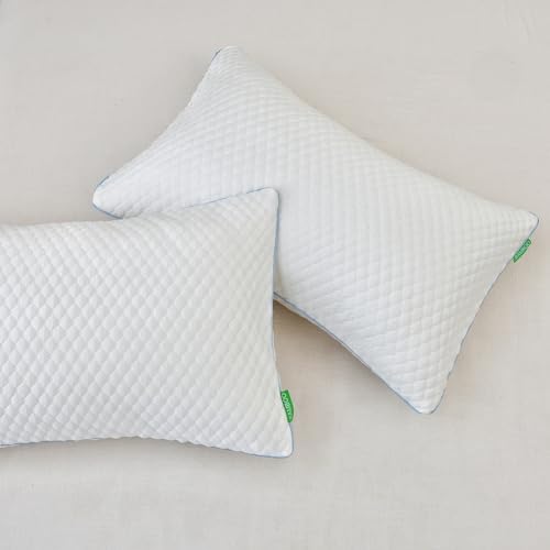 Shredded Memory Foam Pillows for Sleeping 2 Pack - Image 6