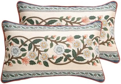 ISAENNE Vintage Linen Throw Pillow Cover by Isaennehomedecoration