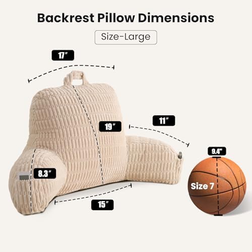 Large Reading Pillow for Sitting Up - Image 3