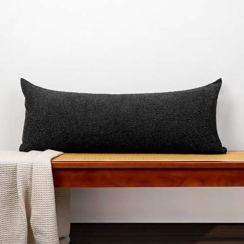 JoraLion 14x36 inch Boucle Lumbar Pillow Cover by JoraLion