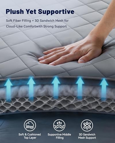 Cooling Mattress Pad Noiseless Protecter 3xBreathable Twin - Image 3