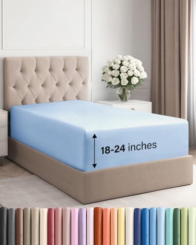 CGK Linens Deep Twin XL Fitted Sheet by CGKUnlimited