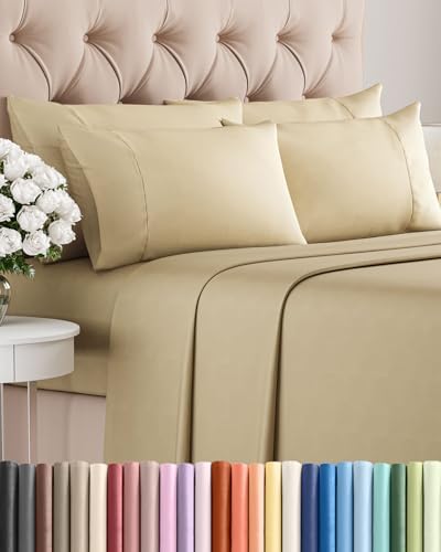 Cal King 6 Piece Bed Sheet Set by CGKUnlimited