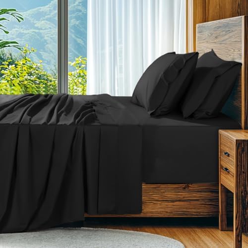SONORO KATE 1000 Series 100% Egyptian Cotton King Sheets, Extra Deep Pocket by SONOROKATE